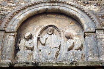 Tympanum over the south door of the church September 2007